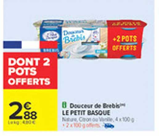 Douceur de Bebbi™, LE PETIT BASQUE - 2 pots offerts