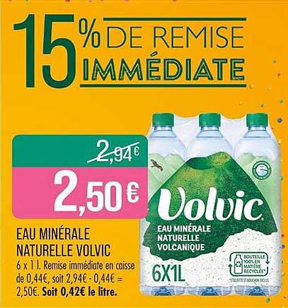 EAU MINÉRALE NATURELLE VOLVIC