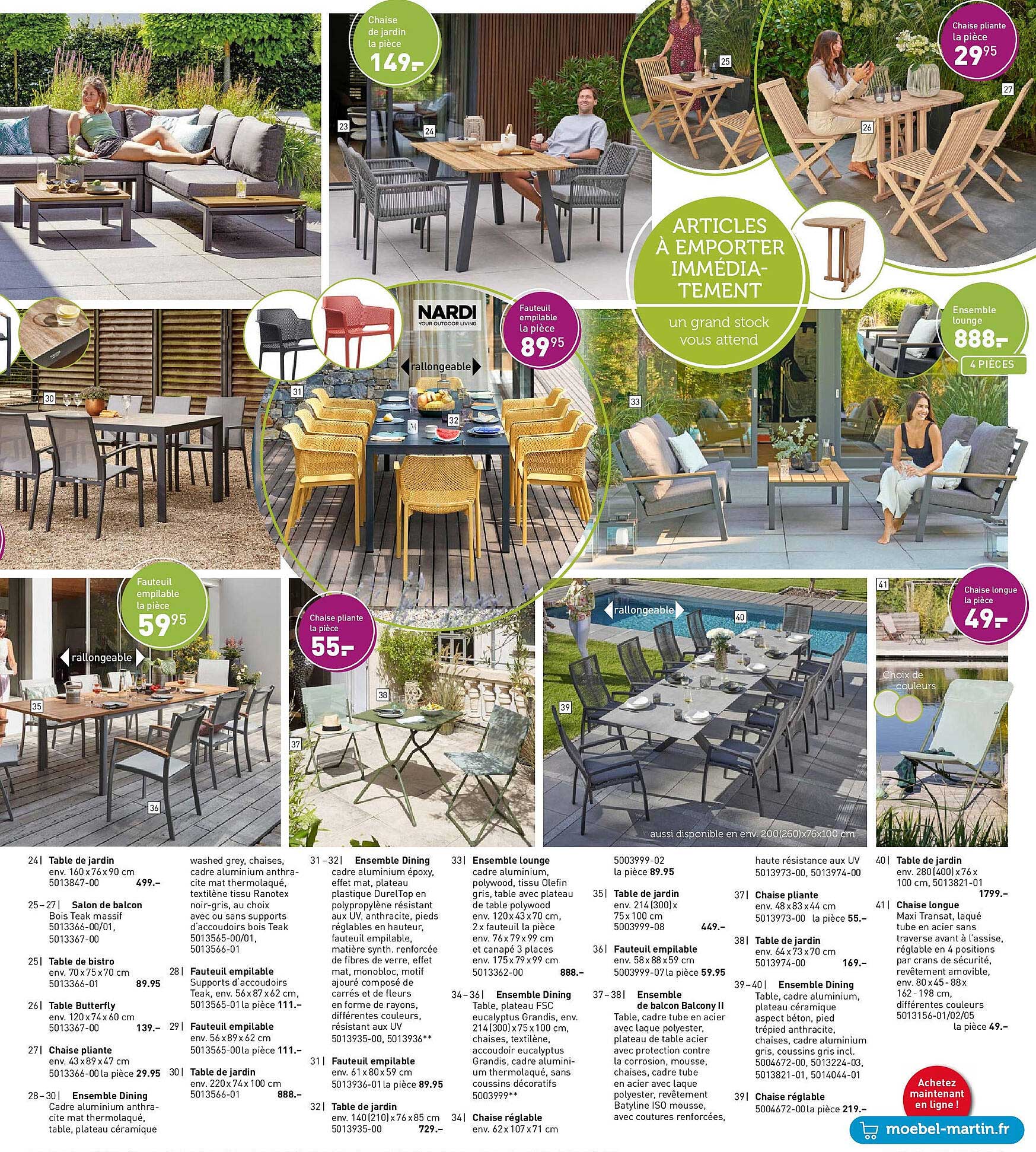 Ensemble lounge 888€ - 4 pièces