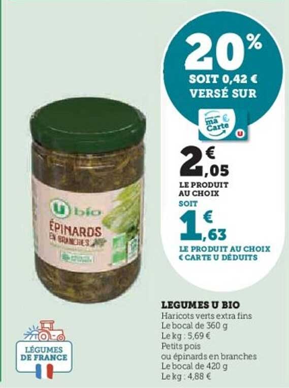 Épinards en branches U bio