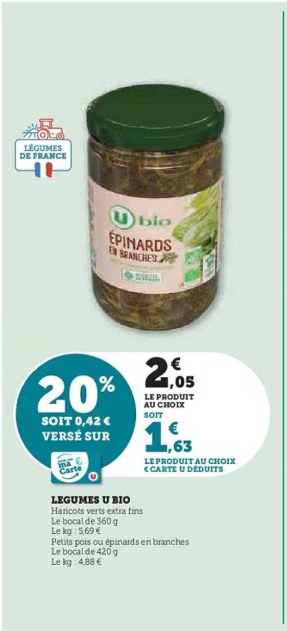 Épinards en branches U bio