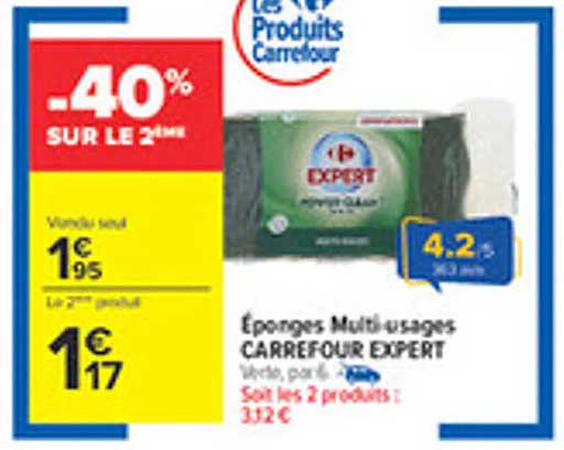 Éponges Multi-usages CARREFOUR EXPERT