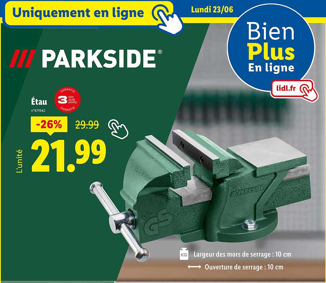 Étau PARKSIDE - 26%