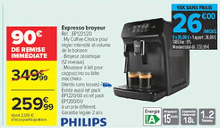 Expresso broyeur