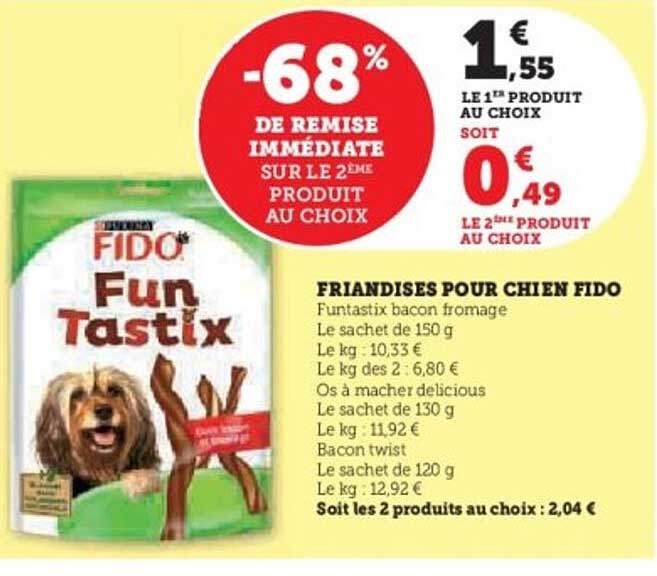 FRIANDISES POUR CHIEN FIDO