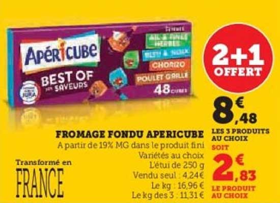 FROMAGE FONDUE APERICUBE