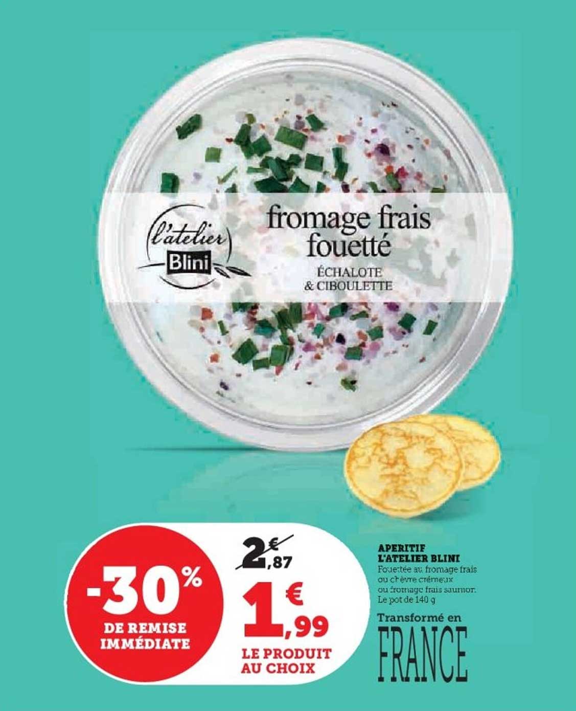 fromage frais fouetté Échalote & Ciboulette