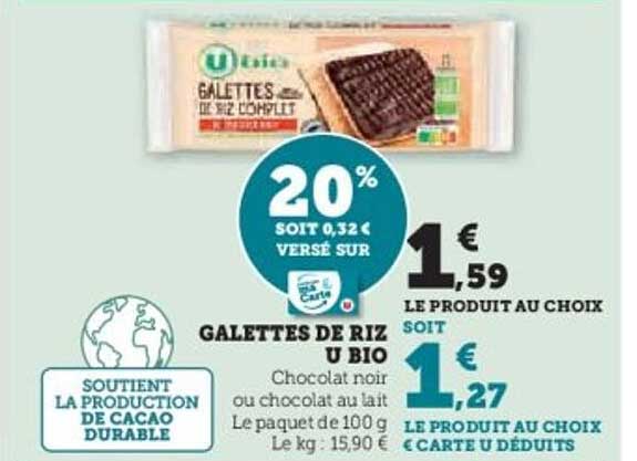 GALETTES DE RIZ U BIO