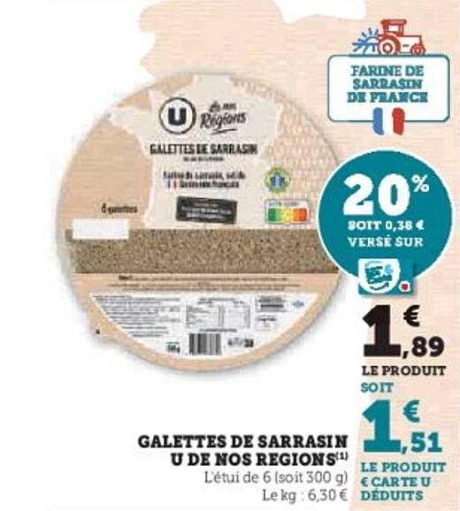 GALETTES DE SARRASIN U DE NOS RÉGIONS