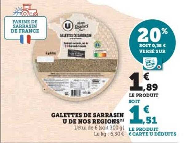 GALETTES DE SARRASIN U DE NOS REGIONS