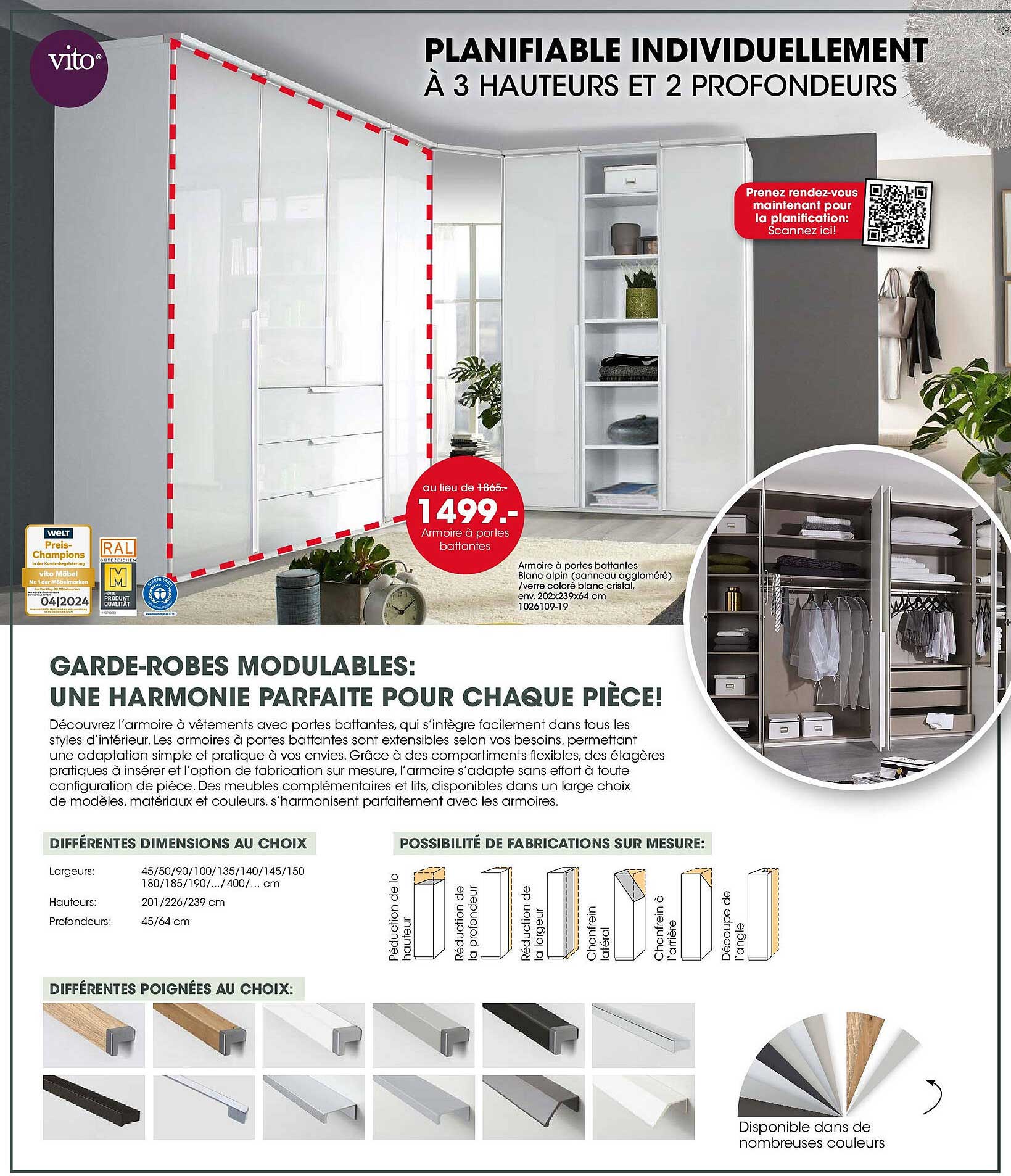 Garde-robes modulables: Une harmonie parfaite pour chaque pièce!