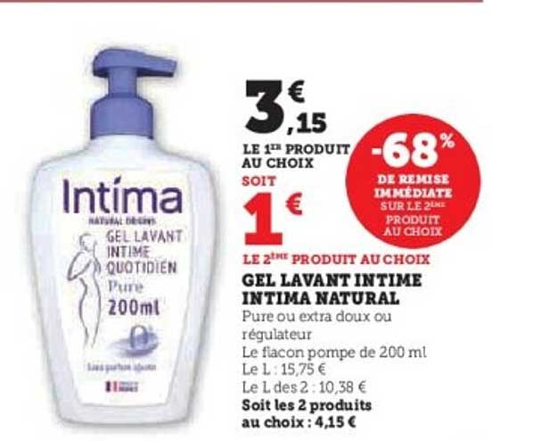 GEL LAVANT INTIME INTIMA NATURAL
