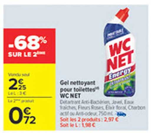 Gel nettoyant pour toilettes™ WC NET