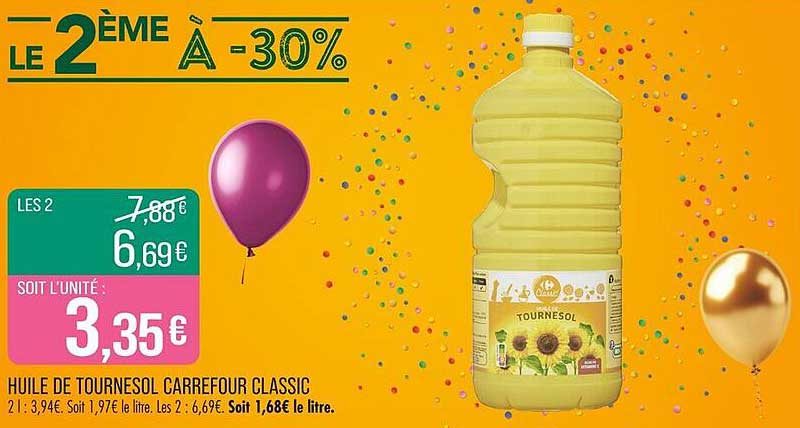 Huile de Tournesol Carrefour Classic
