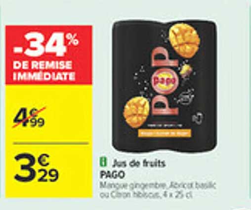 Jus de fruits PAGO