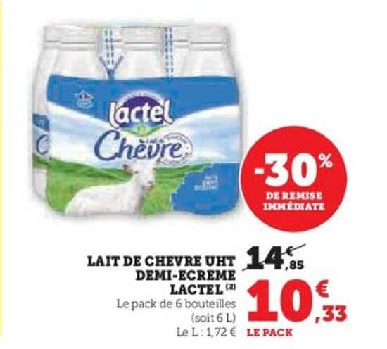 LAIT DE CHEVRE UHT DEMI-ÉCRÉME LACTEL