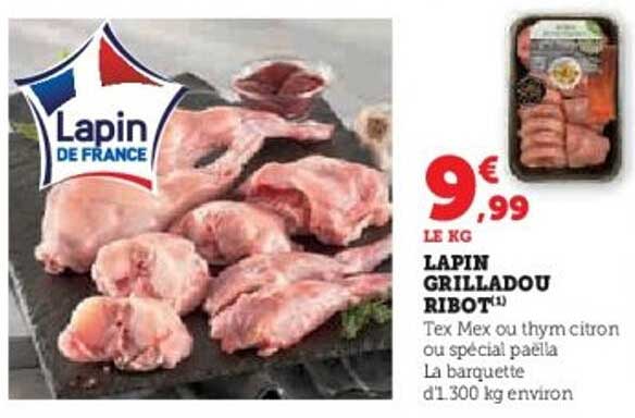 LAPIN GRILLADOU RIBOT