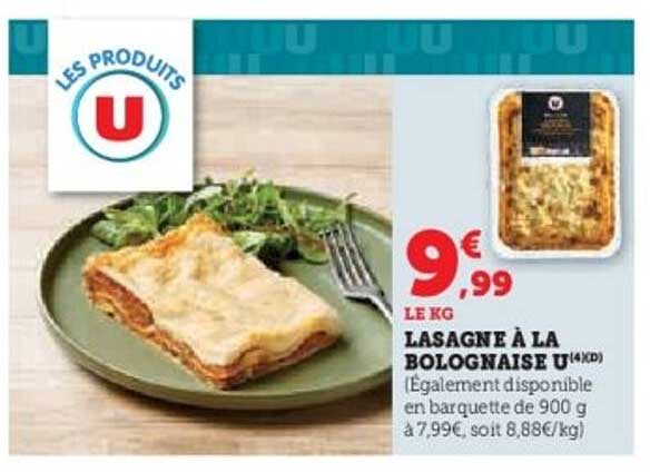LASAGNE À LA BOLOGNAISE U