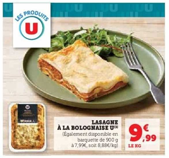 LASAGNE À LA BOLOGNAISE U