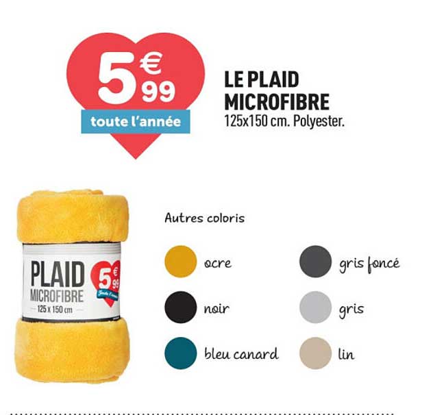 LE PLAID MICROFIBRE