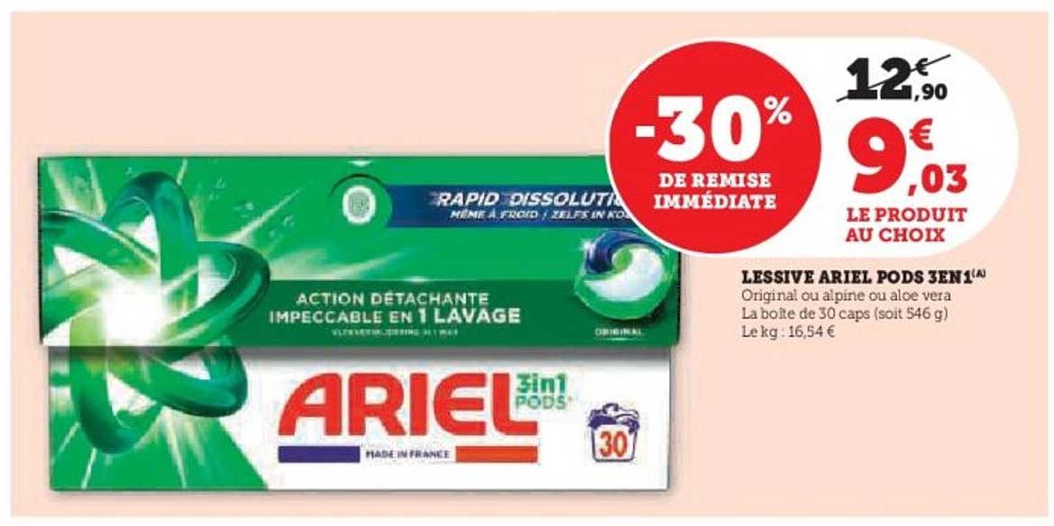LESSIVE ARIEL PODS 3EN1