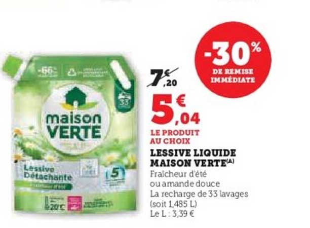 LESSIVE LIQUIDE MAISON VERTE