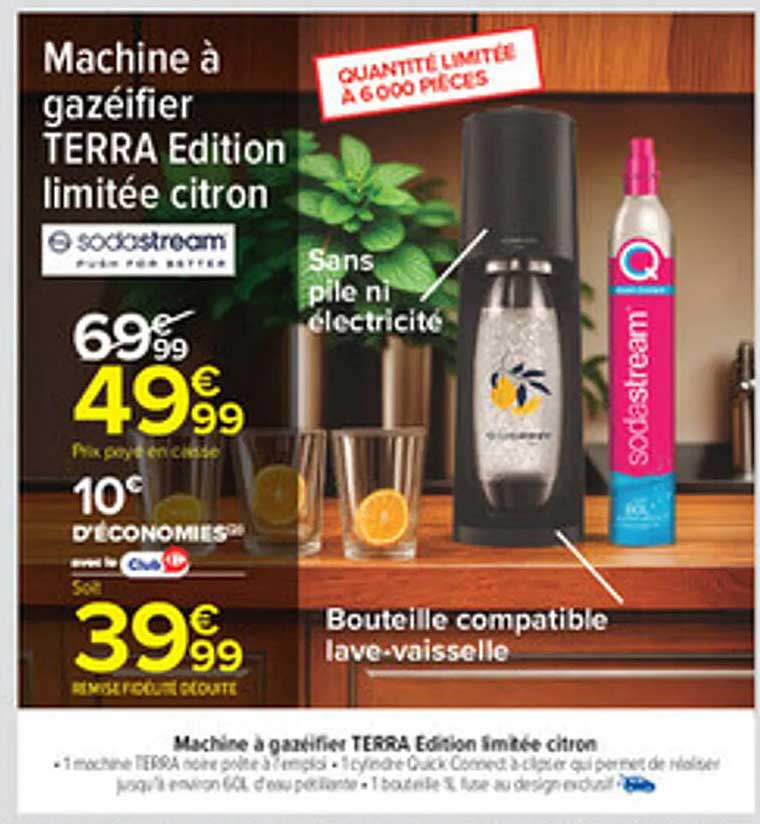 Machine à gazéifier TERRA Edition limitée citron