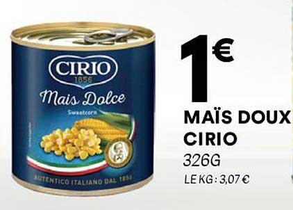 MAÏS DOUX CIRIO