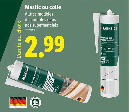 Mastic ou colle