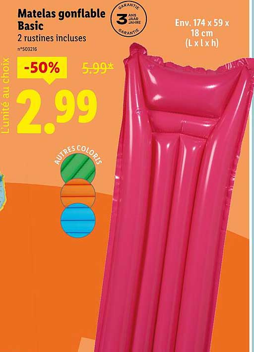 Matelas gonflable Basic