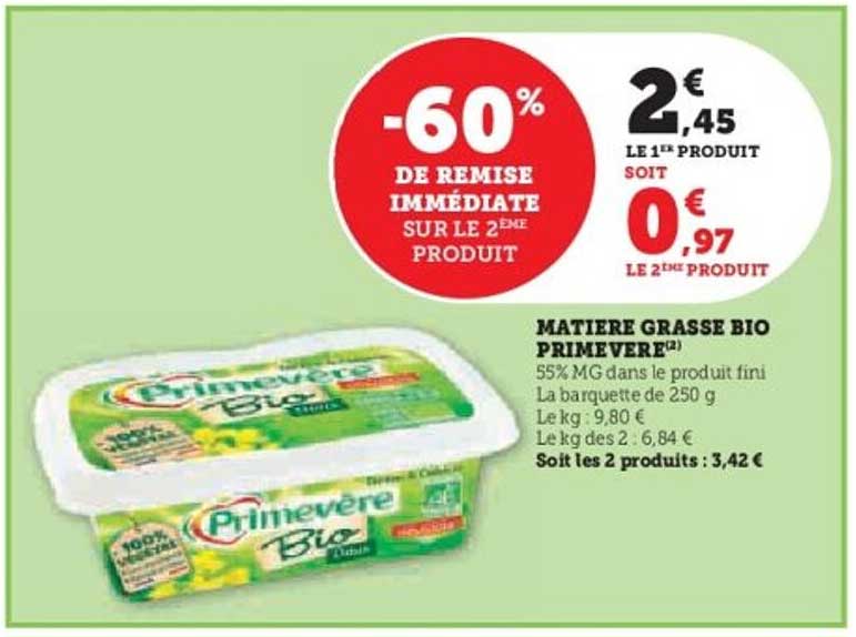 Matière Grasse Bio Primevère