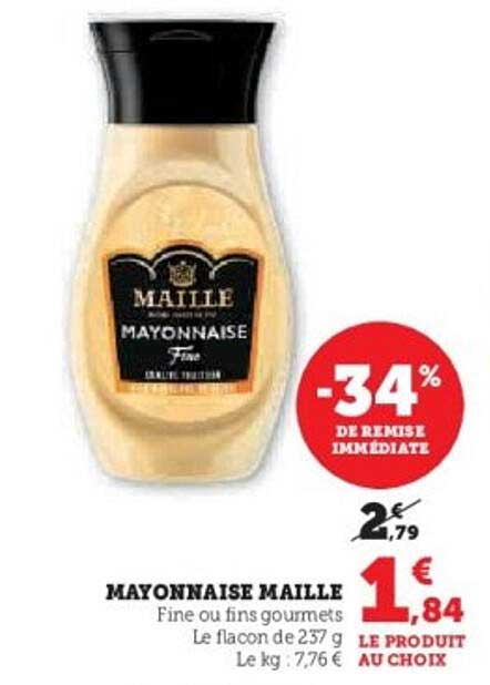 MAYONNAISE MAILLE Fine ou fins gourmets