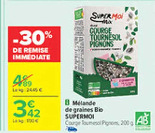 Mélange de graines Bio SUPERMOI