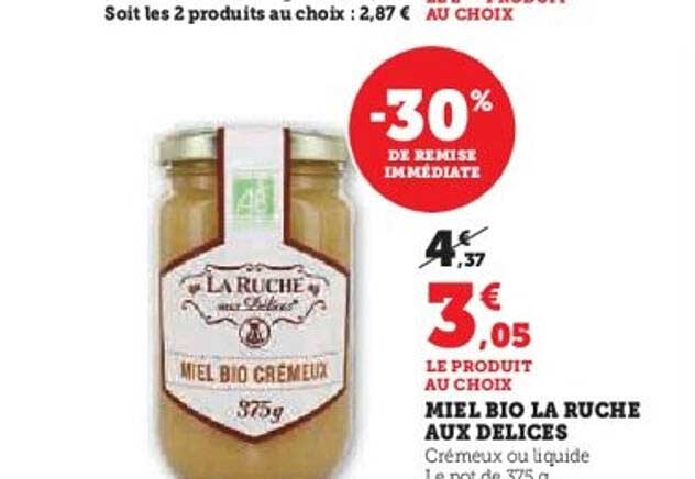 MIEL BIO LA RUCHE AUX DELICES