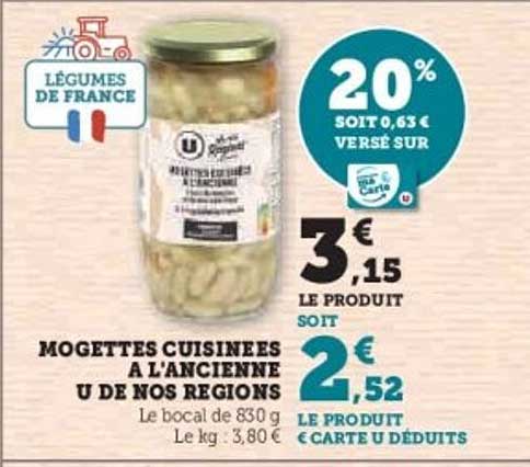 Mogettes Cuisinées à l’Ancienne U de Nos Régions