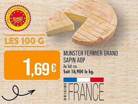 MUNSTER FERMIER GRAND SAPIN AOP