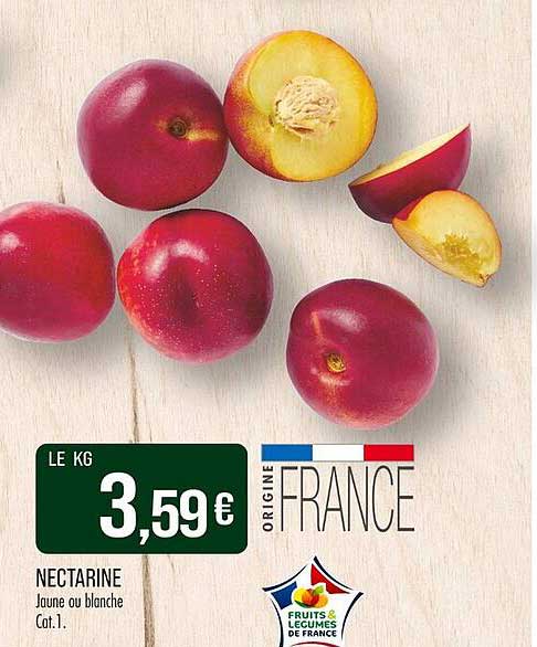 NECTARINE Jaune ou blanche