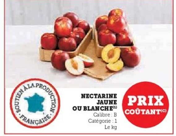 NECTARINE JAUNE OU BLANCHE