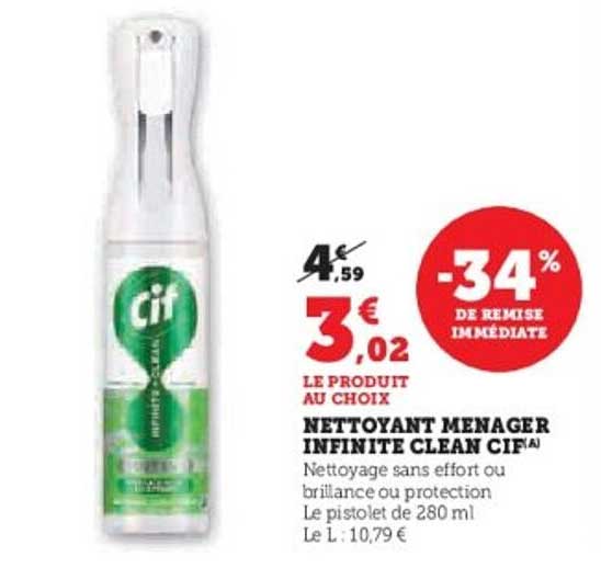NETTOYANT MENAGER INFINITE CLEAN CIF