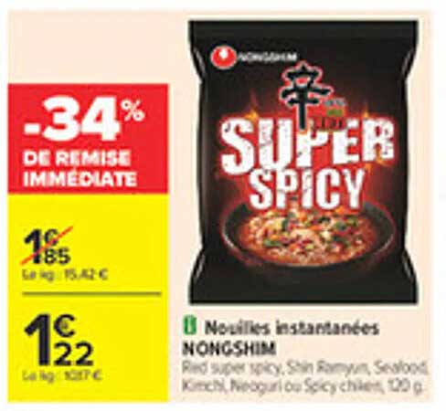 Noodles instantanées NONGSHIM