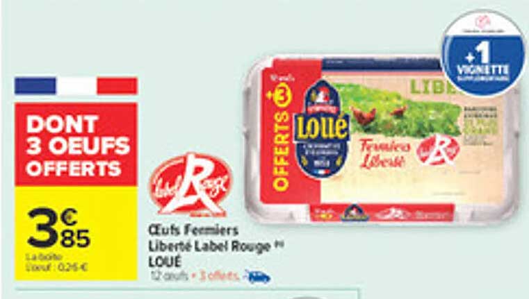 Œufs Fermiers Liberté Label Rouge