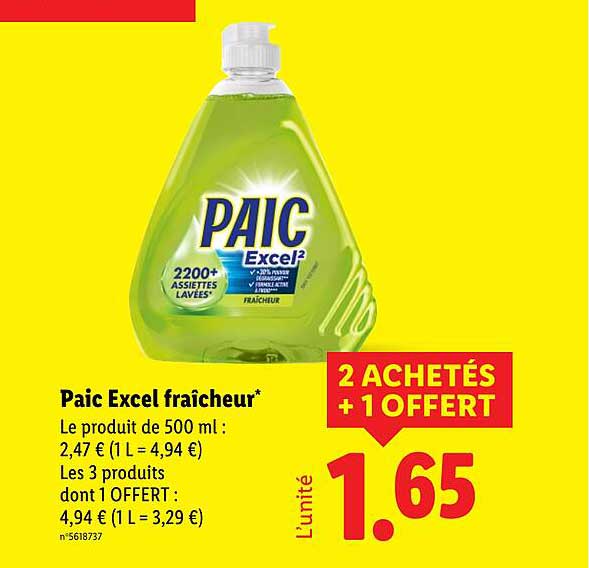 Paic Excel fraîcheur*