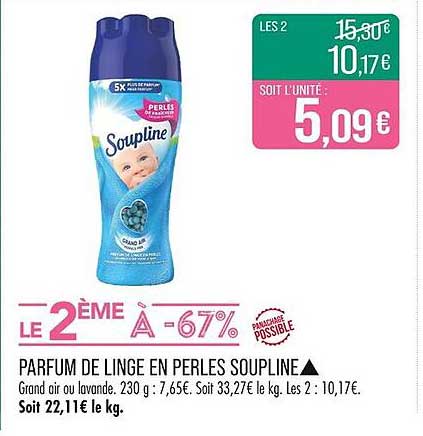 PARFUM DE LINGE EN PERLES SOUPLINE