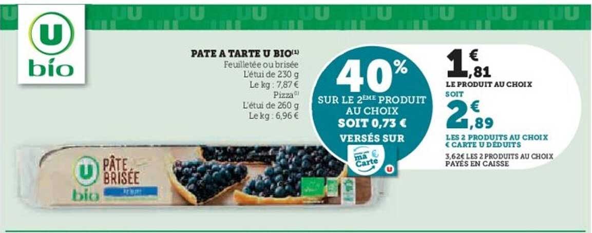 PATÉ À TARTE U BIO