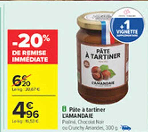 Pâte à tartiner L'Amandine