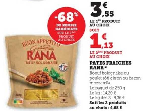 PATES FRAICHES RANA