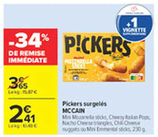 Pickers surgelés McCain