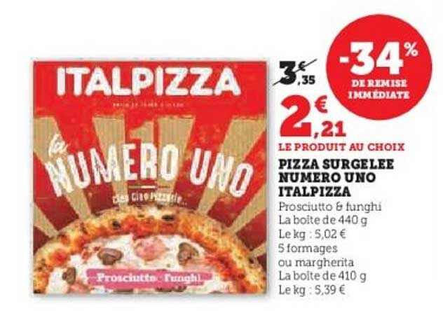 PIZZA SURGELÉE NUMERO UNO ITALPIZZA