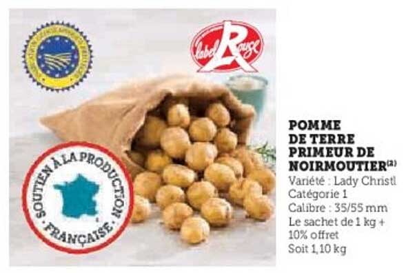 POMME DE TERRE PRIMEUR DE NOIRMOUTIER