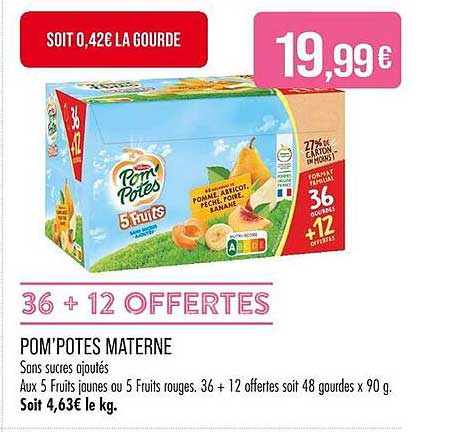 POM’POTES MATERNES 36 + 12 OFFERTES